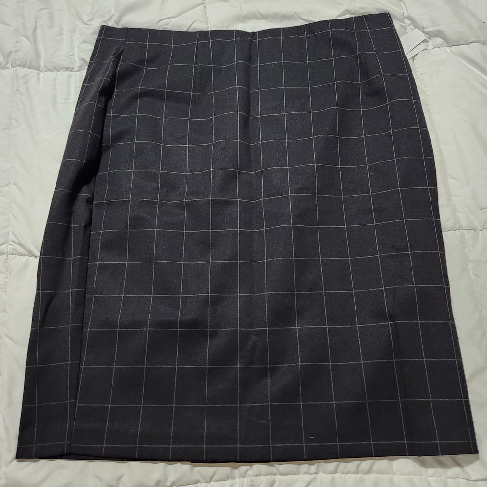 Ricki's Black Grid Pencil Skirt